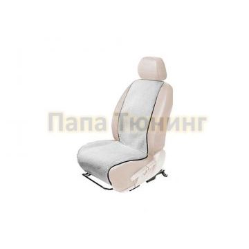 Меховая накидка на сиденье автомобиля AutoFlex 1 шт. цвет белый
