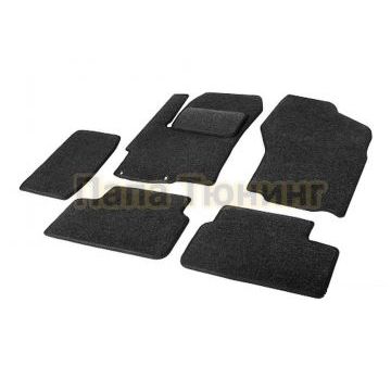 Текстильные коврики салона AutoFlex Business для Mitsubishi Lancer X седан 2007-2017 цвет графит