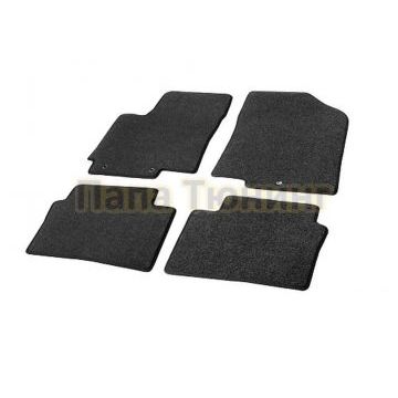 Текстильные коврики салона AutoFlex Standard для Hyundai Solaris I седан хэтчбек 2010-2017 цвет графит