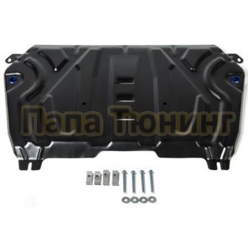 Защита картера + КПП + комплект крепежа Rival Цинк Toyota Camry (XV70) 2018- V - 2.0; 2.5; 3.5/Lexus ES (XV70) 2018- V - 2.0; 2.5; 3.5; Увеличенная