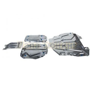 Комплект защит картер + КПП + топливный бак + редуктор + комплект крепежа Rival Цинк Toyota Rav4 2019- V - 2.5; 2.0/Lexus NX 250 2021- V - 2.5