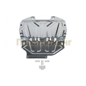 Защита картера + КПП + комплект крепежа Rival Цинк Toyota Rav4 2019- V - 2.5; 2.0/Lexus NX 250 2021- V - 2.5