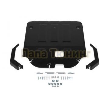 Защита картера + КПП + комплект крепежа АвтоБРОНЯ сталь 2 мм Hyundai Bayon 2021- V - 1.4 AT