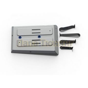 Защита топливного бака + комплект крепежа Rival алюминий 4 мм Chery Tiggo 4 2019-2024 V-1.5