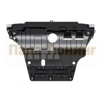 Защита картера и КПП Шериф сталь 1,5 мм 1,6 MPI МТ/AT; 1,4 TSI DSG для Skoda Octavia A7 2013-
