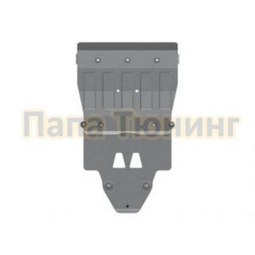 Защита картера и КПП Шериф алюминий 4 мм для Audi A 6 Allroad на пыльник 2,0 TFSI; 2.0 TDI; 3.0 TDI S-tronic 2014 - 2018