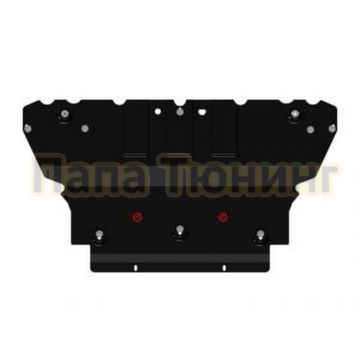 Защита картера Шериф сталь 2,0 мм для Audi A4 1,8; 2,0 TFSI AT 2015 -/Audi A5 2.0 TFSI 2017 -