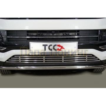 Решетка радиатора 12 мм ТСС для JAC JS4 2022-