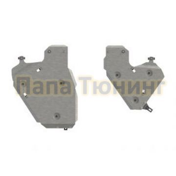 Защита топл. бака алюминий 4 мм Шериф для Volkswagen Touareg 08.2018 - Защита топл. бака алюминий 4 мм Шериф для Volkswagen Touareg 08.2018 -