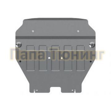 Защита картера и КПП алюминий 4 мм Шериф для Volkswagen Caravelle 2015 -/Volkswagen Transporter T6 2015 -