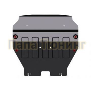 Защита картера и КПП сталь 2,0 мм Шериф для Volkswagen Caravelle 2015 -/Volkswagen Transporter T6 2015 -