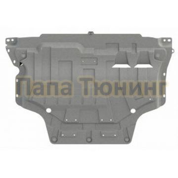 Защита картера и КПП алюминий 3 мм Шериф для Audi A 3 2012 -/Volkswagen Golf VII 2012 -/Volkswagen Passat B8 2015 -/Passat B8 Alltrack 2015 -