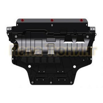 Защита картера и радиатора сталь 2,0 мм Шериф для Skoda Octavia A7 (RS) 2013 - Защита картера и радиатора сталь 2,0 мм Шериф для Skoda Octavia A7 (RS) 2013 -