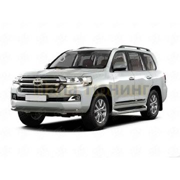 Защита переднего бампера d57 (секции) black РусСталь для Toyota Land Cruiser 200 2015-2021 Защита переднего бампера d57 (секции) black РусСталь для Toyota Land Cruiser 200 2015-2021