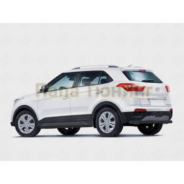 Защита заднего бампера d57 секции black РусСталь для Hyundai Creta 2016-2021 Защита заднего бампера d57 секции black РусСталь для Hyundai Creta 2016-2021