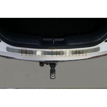 Накладка на задний бампер (лист шлифованный) ТСС для Gac GN8 2021-