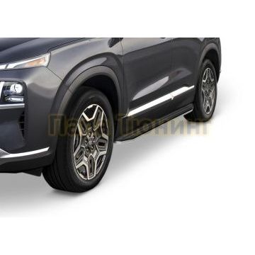 Пороги Rival Premium для Hyundai Tucson 2021-/Kia Sportage V 2022-/Hyundai Santa Fe 2021-/ Kia Sorento 2020-