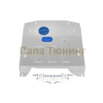 Защита картера + КПП + комплект крепежа RIVAL Алюминий 4 мм Chevrolet Equinox 2020- V - 2.0