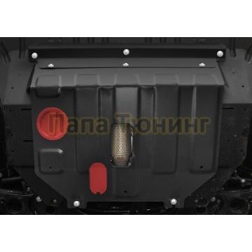 Защита картера + КПП + комплект крепежа сталь 2 мм Zotye T600 2016-2021 V - 1.5T