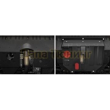 Защита картера + КПП + комплект крепежа сталь 2 мм Zotye T600 2016-2021 V - 1.5T