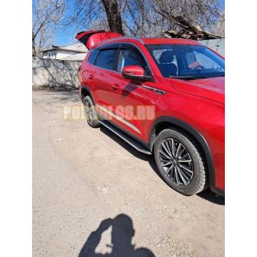 Пороги алюминиевые Rival Premium для Chery Tiggo 7/7 Pro/8 2019-/Exeed LX 2022-/Chery Tiggo 8 Pro 2021-/Chery Tiggo 8 Pro Max 2022-/Chery Tiggo 7 Pro Max 2022-/XCITE X-Cross 7 2024-