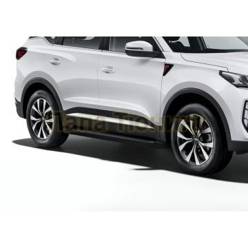 Пороги алюминиевые Rival Black New для Chery Tiggo 7/7 Pro/8 2019-/Exeed LX 2022-/Chery Tiggo 8 Pro 2021-/Chery Tiggo 8 Pro Max 2022-/XCITE X-Cross 7 2024-