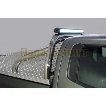 Защита кузова и заднего стекла (для крышки) 76,1 мм со светодиодной фарой ТСС для Dongfeng DF6 2.3D Luxury 2022-