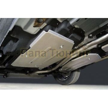 Защита бака (алюминий) 4мм (комплект 2 шт) ТСС для Geely Monjaro 2023-