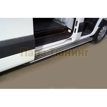 Порог алюминиевый ''Slim line Silver'' 2020 мм (правый) ТСС для Sollers Atlant 2023-