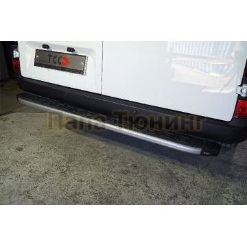 Задняя подножка с пластиковой накладкой (карбон серебро) 1720 мм ТСС для Sollers Atlant 2023-