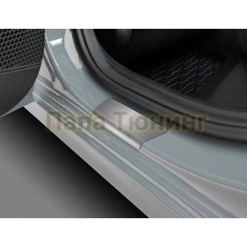 Накладки порогов Rival (4 шт.) для Hyundai Elantra 2021-