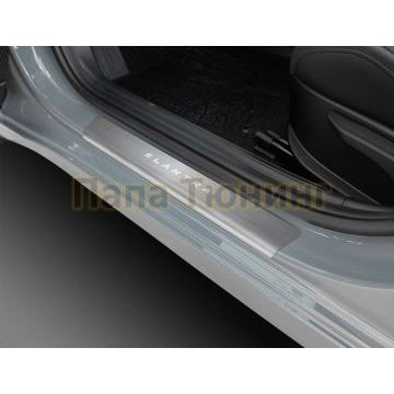 Накладки порогов Rival (4 шт.) для Hyundai Elantra 2021-