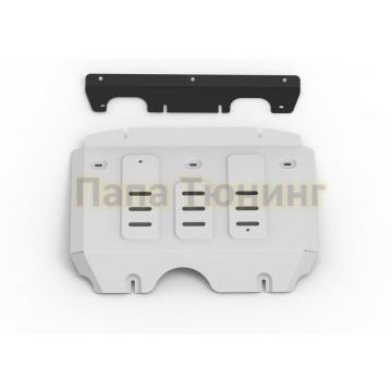 Защита радиатора + комплект крепежа Rival алюминий 4 мм для Jac T6 V-2.0 2018-