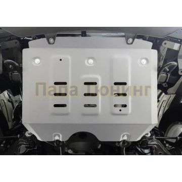 Защита радиатора + комплект крепежа Rival алюминий 4 мм для Jac T6 V-2.0 2018-