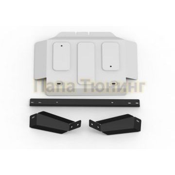 Защита РК + коплект крепежа Rival алюминий 4 мм для Jac T6 V-2.0 2018-