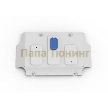 Защита КПП + коплект крепежа Rival алюминий 4 мм для Jac T6 V-2.0 2018-