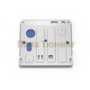 Защита картера+КПП+ комплект крепежа Rival алюминий 4 мм для JAC JS6 2022-; 1 5