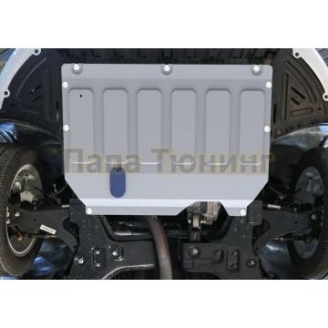 Защита картера + КПП + комплект крепежа Rival алюминий 4 мм для Chery Arrizo 6 Pro V-1.5 2022-/Chery Arizzo 7 V-1.6 2014-2016/Kaiyi e5 1.5 2021-