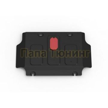 Защита картера + комплект крепежа АвтоБРОНЯ сталь 2 мм для Jac T6 V-2.0 2018-