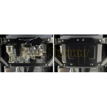 Защита РК + коплект крепежа АвтоБРОНЯ сталь 2 мм для Jac T6 V-2.0 2018-