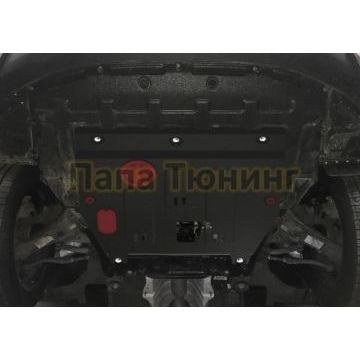 Защита картера+КПП+ комплект крепежа Автоброня сталь 2 мм для Москвич 3 2022-;1 5;JAC JS4 2022-; 1 5