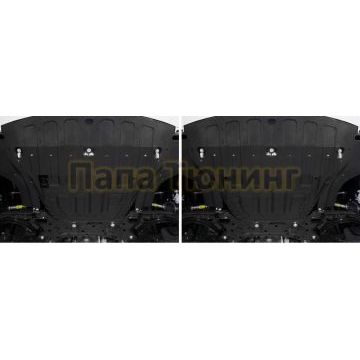 Защита картера и КПП + комплект крепежа AutoMax сталь 2 мм для Hyundai Solaris 2017- V - 1.4; 1.6/Kia Rio 2017- V - 1.4; 1.6/Kia Rio X-Line 2017- V - 1.4