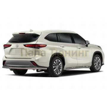 Пороги труба d57 секции (вариант 1) РусСталь для Toyota Highlander 2020-