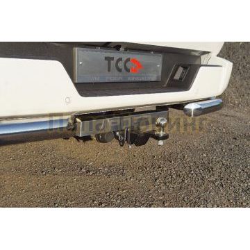 Фаркоп (оцинкованный, надпись POER, шар E нерж.) ТСС для Great Wall POER KINGKONG 2023-