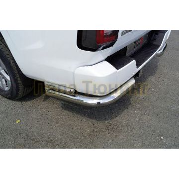 Защита задняя (уголки двойные) 76,1/42,4 мм ТСС для Great Wall POER KINGKONG 2023-