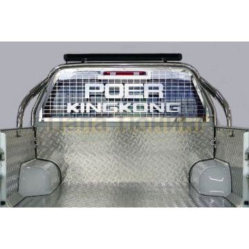 Защита кузова и заднего стекла 75х42 мм со светодиодной фарой ТСС для Great Wall POER KINGKONG 2023-