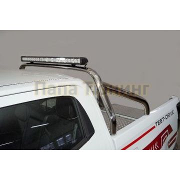 Защита кузова 75х42 со светодиодной фарой ТСС для Great Wall POER KINGKONG 2023-