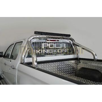 Защита кузова и заднего стекла 76,1 мм со светодиодной фарой ТСС для Great Wall POER KINGKONG 2023-