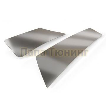 Накладки на задний бампер (лист шлифованный) 2шт ТСС для Evolute I-Joy 2022-