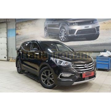 Пороги выдвижные электрические ОЕМ для Hyundai Santa Fe III 2015-2018
